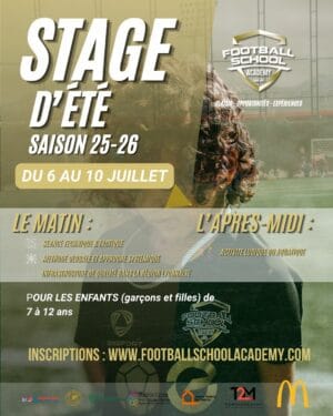 Stage Été | De U7 à U12